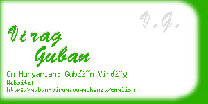 virag guban business card